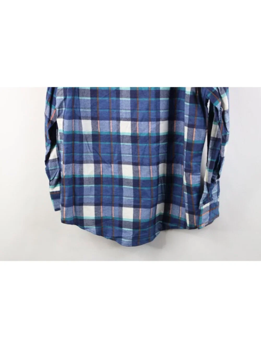 Vintage 70s Streetwear Mens Medium Faded Flannel Collared Button Shirt Plaid